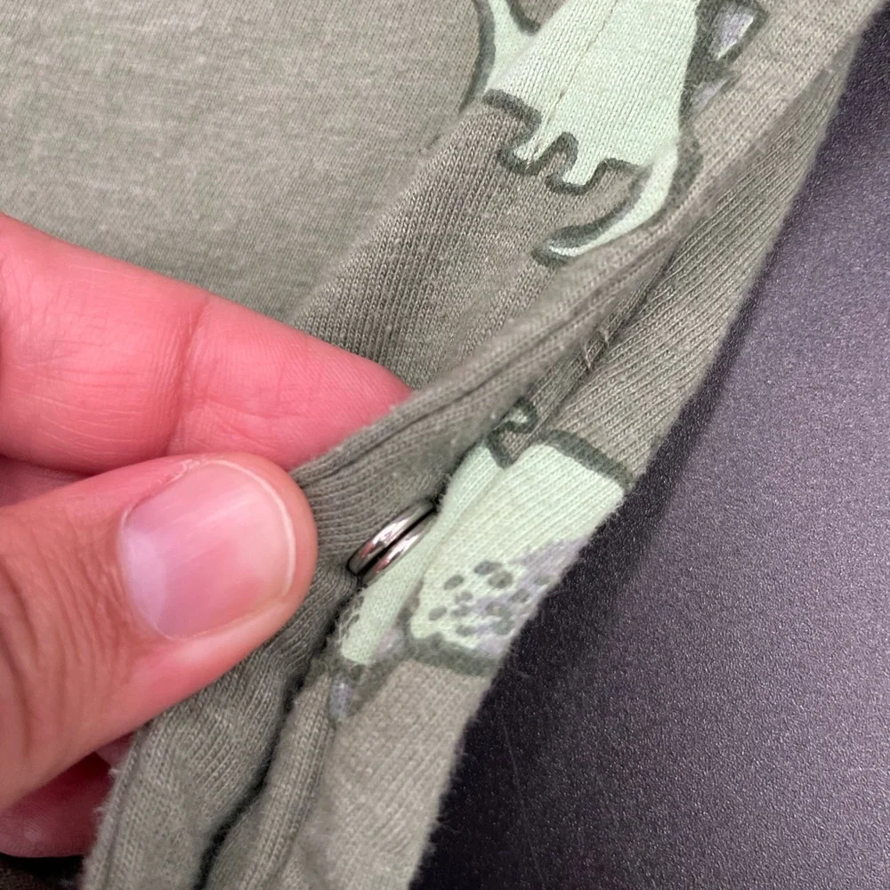 Old navy boys green 12-18 months dinosaur themed jumper